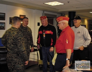 Marines at Mercy Hall for Holiday Cheer