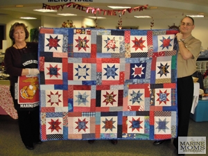 red white and blue quilt