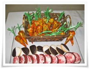 Easter carrots and cookies
