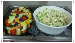 fruit salad and california salad