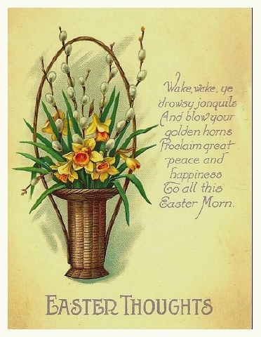 vintage Easter card