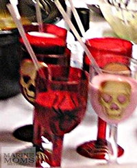 skulls and spiders glasses 