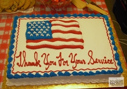 Thank you for your service cake 