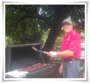 Don at the grill.